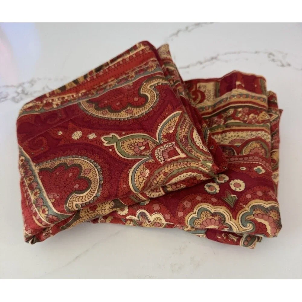 Pottery Barn Caesarea 79737 Paisley King Duvet Cover 2 Pillow Shams 100% Cotton